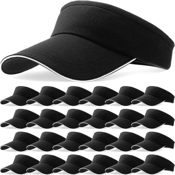 #NG 02-11 Blank Adjustable Sun Visor Hat - 24PCS