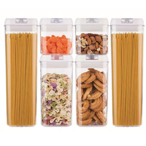 #GZ 01-20 6PC Plastic Airtight Food Storage Container Set