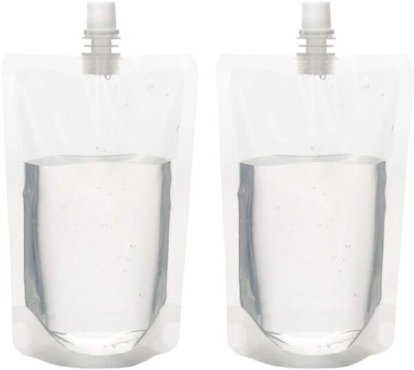 #WH 02-01 Disposable 500ML Clear Drink Spout Pouches - 12 Packs (144PCS) - Image 6