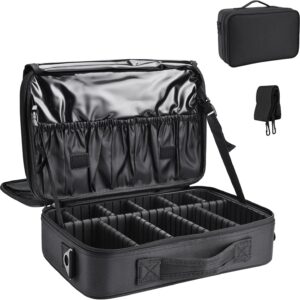 #MB 01-02 Small 13.5" Multi-use Fabric Cosmetic Case – Black