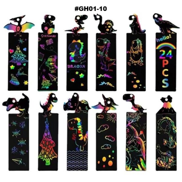 24PCS DIY Scratch to Colour Card Sets - Image 2