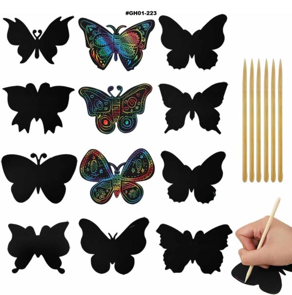 24PCS DIY Scratch to Colour Card Sets - Image 12