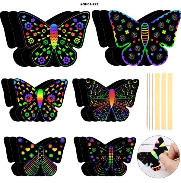 24PCS DIY Scratch to Colour Card Sets - Image 13