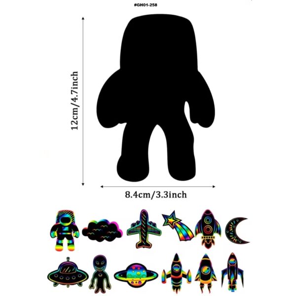 24PCS DIY Scratch to Colour Card Sets - Image 15