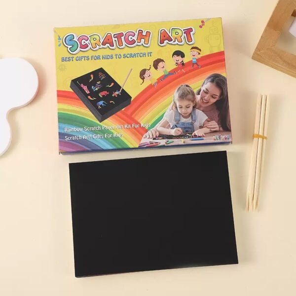 #GH 01-297 50PCS DIY Scratch to Colour Notes Card Set - Image 2
