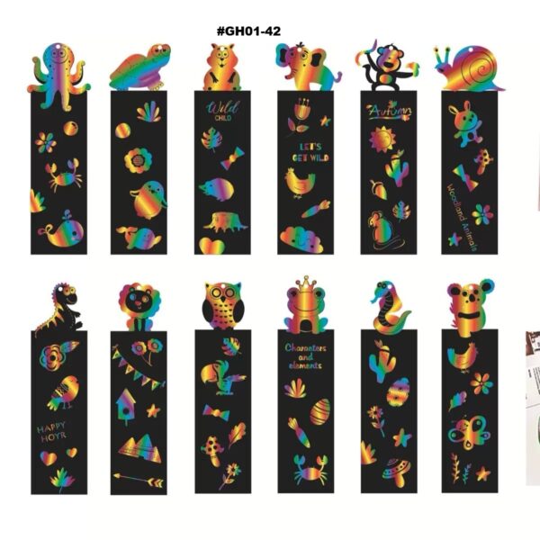 24PCS DIY Scratch to Colour Card Sets - Image 4