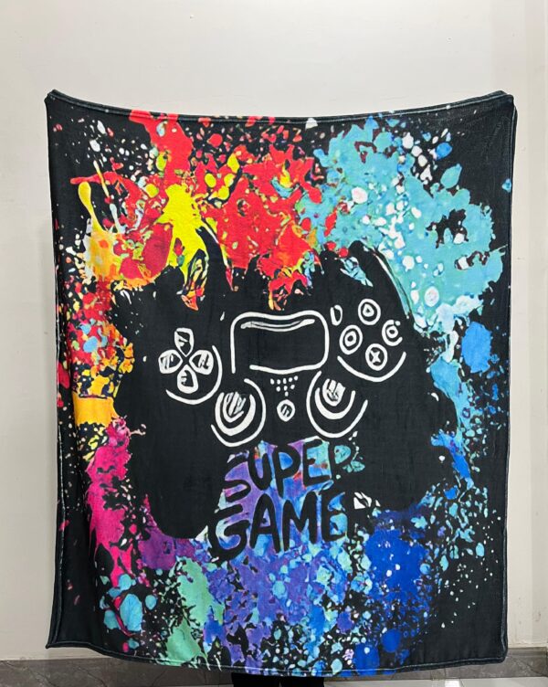 51" x 59" Micro Fleece Kids Gamer Blanket - Image 4