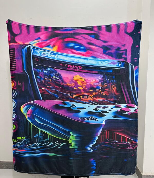 51" x 59" Micro Fleece Kids Gamer Blanket - Image 3