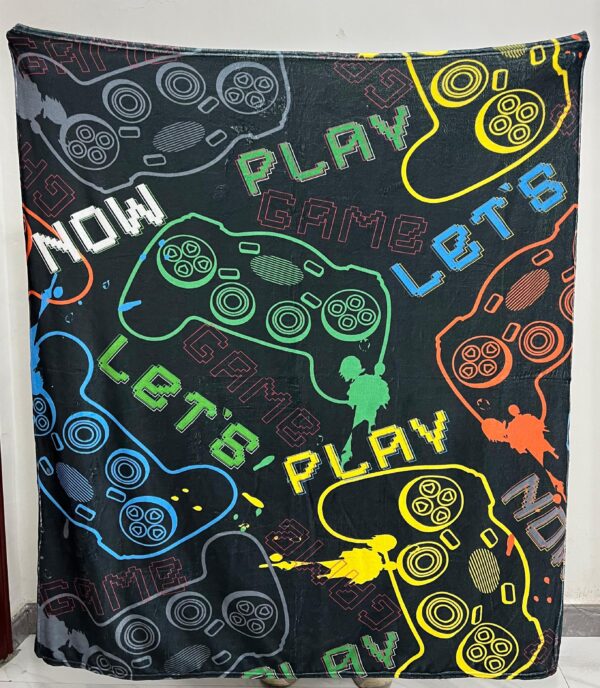 51" x 59" Micro Fleece Kids Gamer Blanket - Image 2