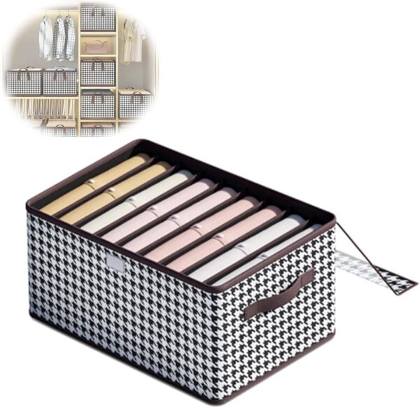 #XP 01-108 Patterned Fabric Storage Box with Transparent Lid - 3PCS for $100.00 - Image 3