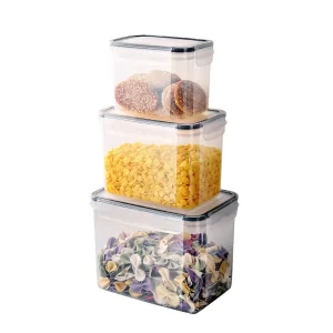 #GZ 01-02 3PC Plastic Airtight Food Storage Container Set