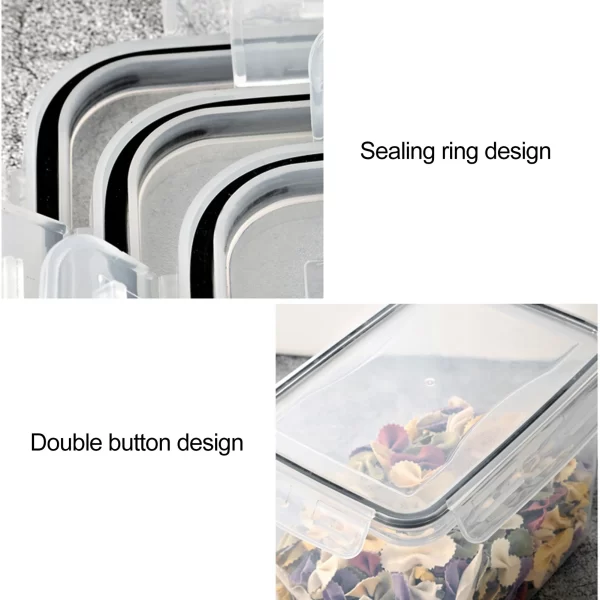 #GZ 01-10 14PC Plastic Airtight Food Storage Container Set - Image 4