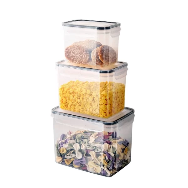 #GZ 01-02 3PC Plastic Airtight Food Storage Container Set
