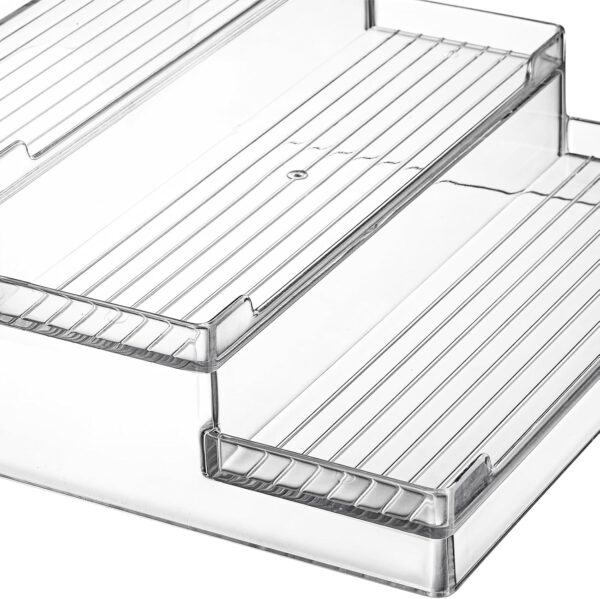 #QW 01-78 Clear Acrylic 2PC 3 Tier Counter Organizer - Image 5