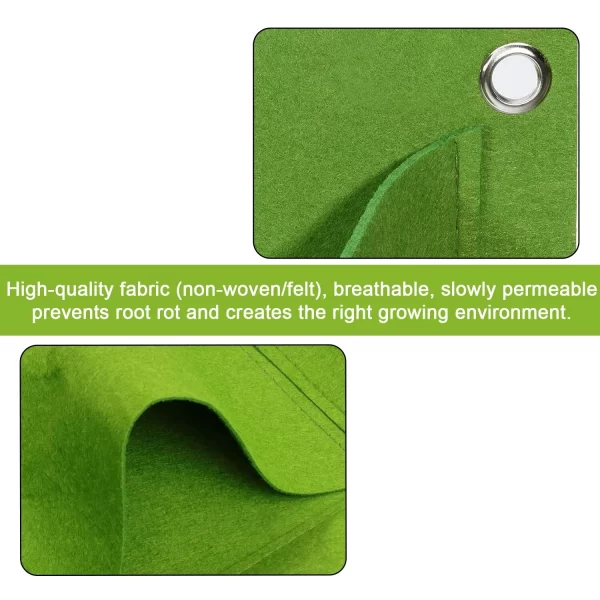 #WH 01-32 Green 20" x 20" Felt Fabric 9 Pocket Wall Planter Bag - 3PCS for $100.00 - Image 7
