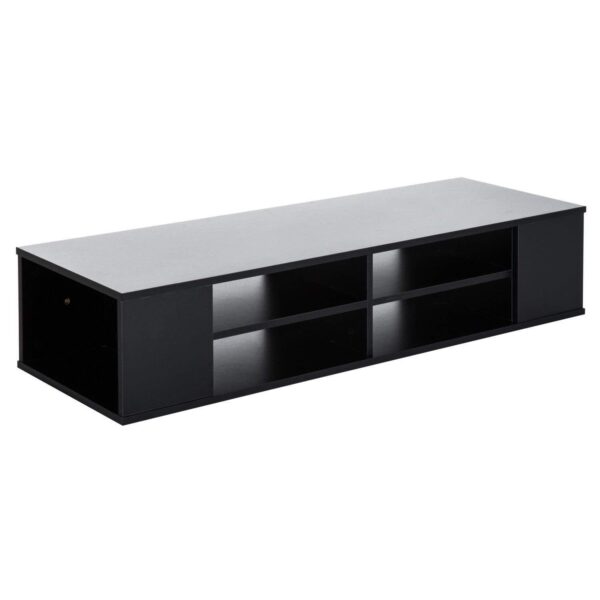 #TV-003BL Wall Mounted TV Console Shelf - Black - Image 6