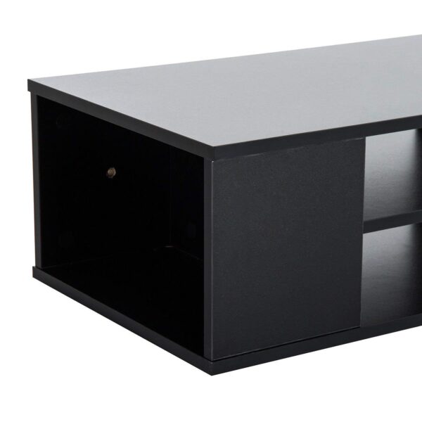 #TV-003BL Wall Mounted TV Console Shelf - Black - Image 9