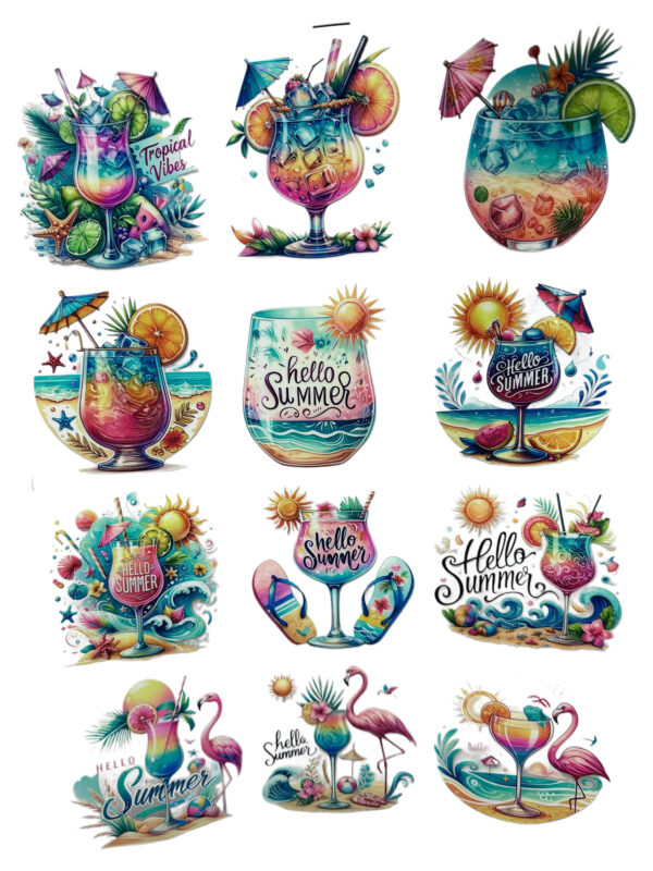 25PCS Mixed Design UV DTF Wraps for Cups