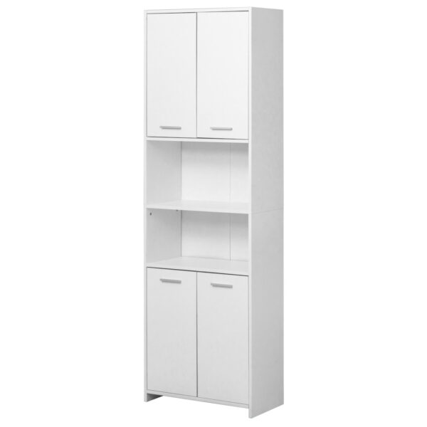 #BA-017 White 4 Door Multi-use Shelving Unit - Image 5