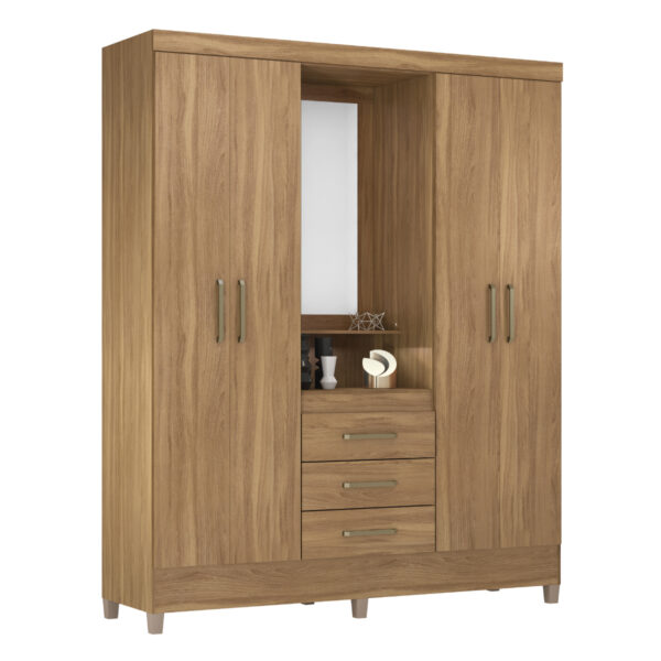 Little Capella Wardrobe with Mirror - Almond Finish - Image 2