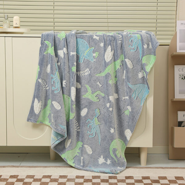 51" x 59" Micro Fleece Kids Glow in the Dark Blanket - Image 21