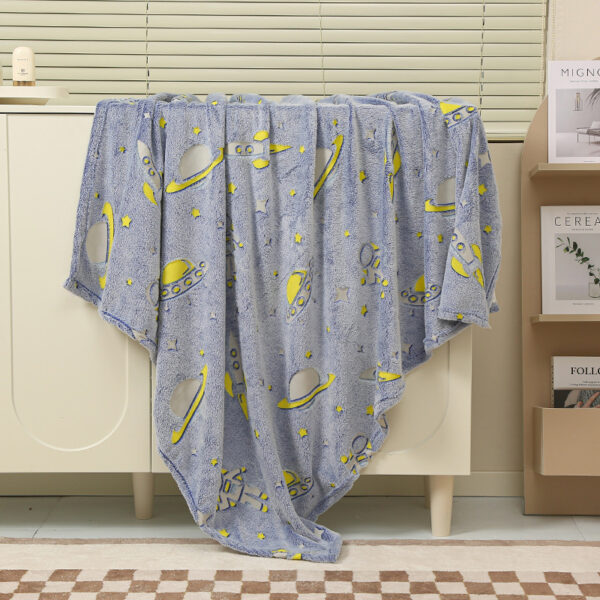 51" x 59" Micro Fleece Kids Glow in the Dark Blanket - Image 18