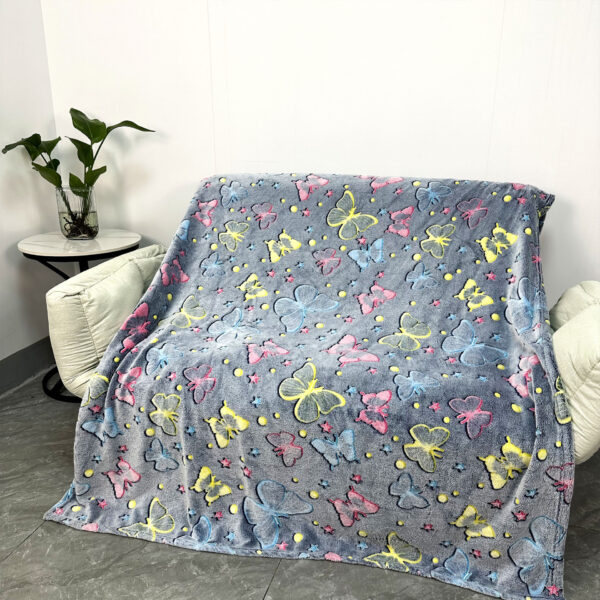 51" x 59" Micro Fleece Kids Glow in the Dark Blanket - Image 9