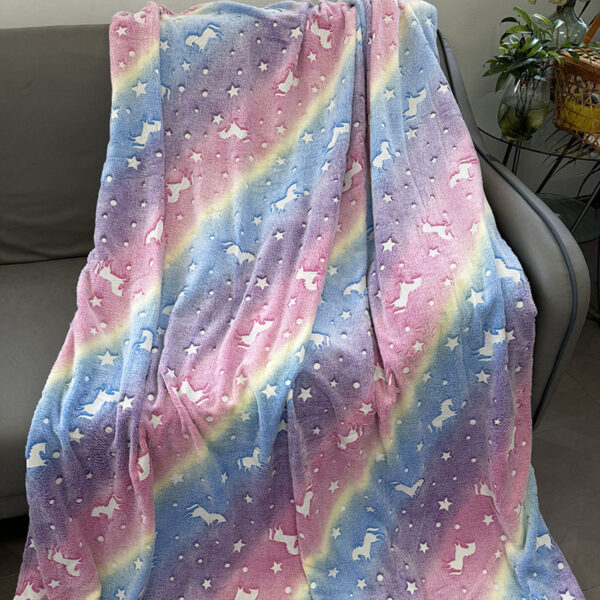 51" x 59" Micro Fleece Kids Glow in the Dark Blanket - Image 12