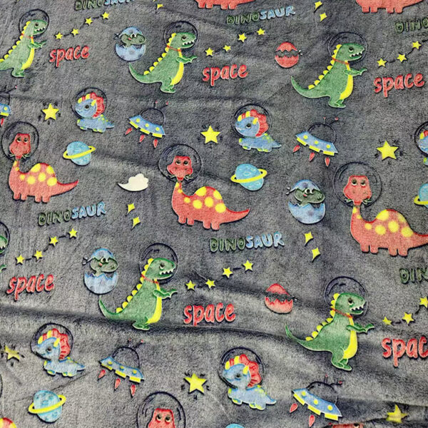 51" x 59" Micro Fleece Kids Glow in the Dark Blanket - Image 11