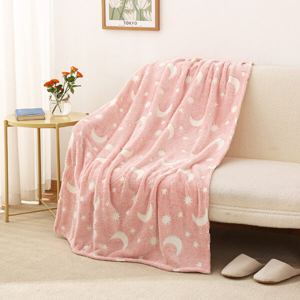 51" x 59" Micro Fleece Kids Glow in the Dark Blanket - Image 24