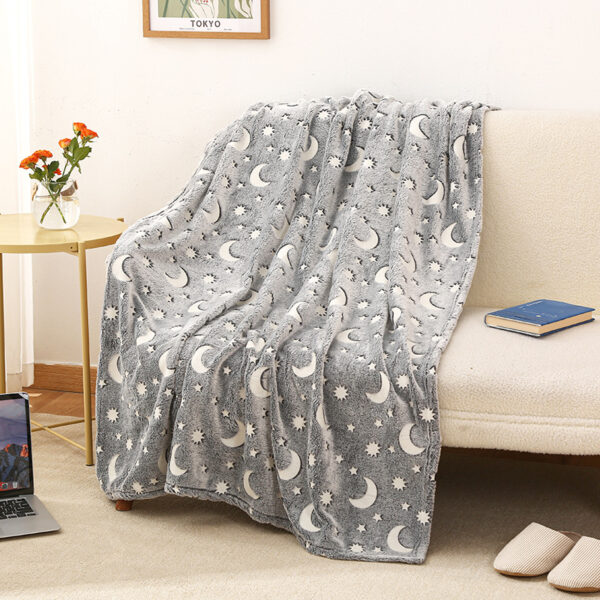 51" x 59" Micro Fleece Kids Glow in the Dark Blanket - Image 25