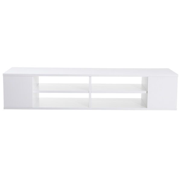 #TV-003WH Wall Mounted TV Console Shelf - White - Image 7
