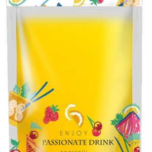 #WH 02-02 Disposable 500ML Clear  Cocktail Drink Spout Pouches with Design - 1 Pack of 12pcs