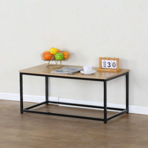 #WM-0220 Oak Metal & Wood Center Table