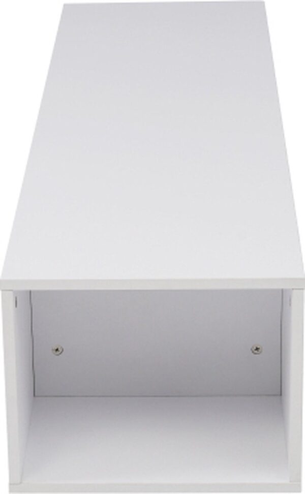 #TV-003WH Wall Mounted TV Console Shelf - White - Image 4