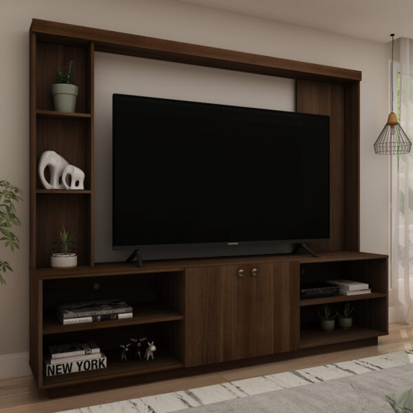 Apolo TV Stand - Cafe Finish - Up to a 70" TV