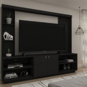 Apolo TV Stand - Black Finish - Up to a 70" TV