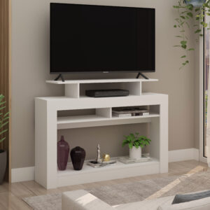 Zero TV Stand/Console Table - White Finish - Up to a 43" TV