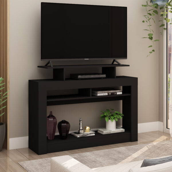 Zero TV Stand/Console Table - Black Finish - Up to a 43" TV
