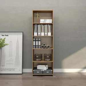 #700 5 Tier Bookcase - Dakar Oak Finish
