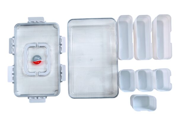 #JT 10-15 7 Divider Multi-Use Plastic Storage Container