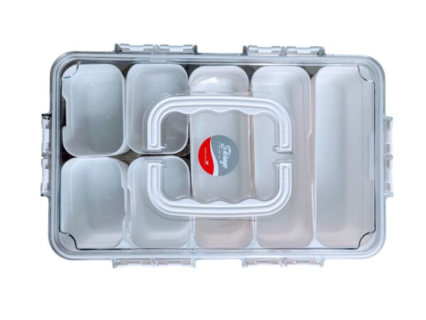#JT 10-15 7 Divider Multi-Use Plastic Storage Container - Image 2