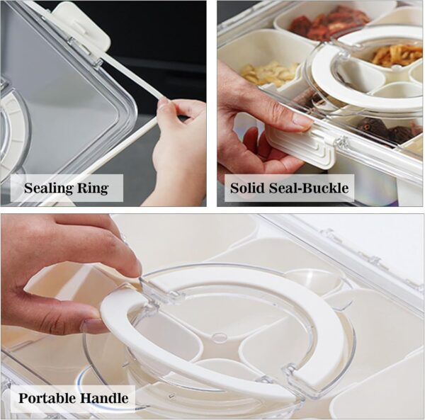#JT 10-15 7 Divider Multi-Use Plastic Storage Container - Image 3