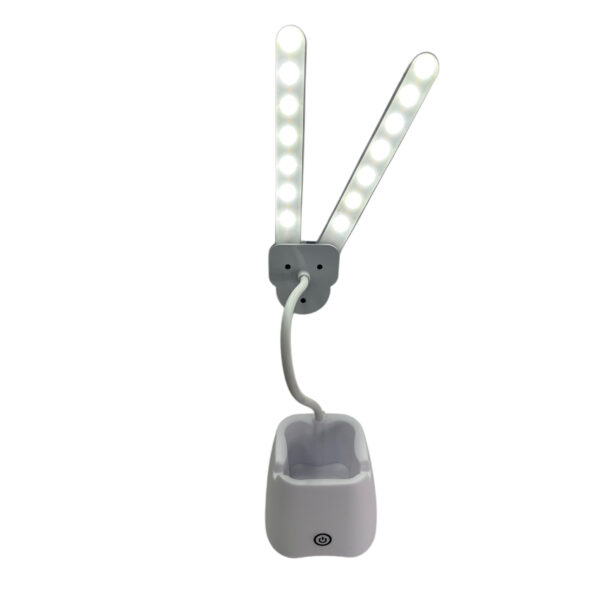 #JT 02-04 White LED Pen Holder Desk Lamp - Image 3