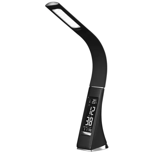 #JT 02-05 Black Flexible LED Desk Lamp with Clock, Calender & Thermometer - Image 7