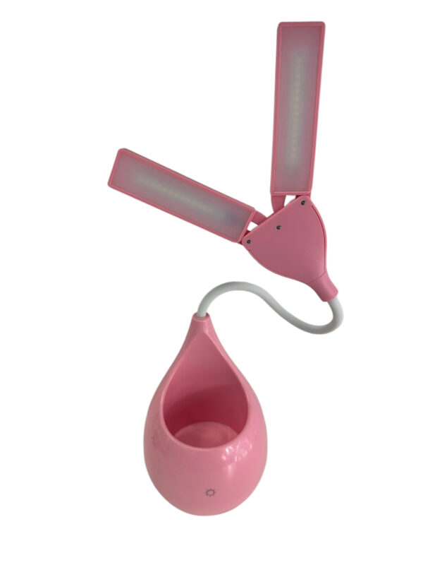 #JT 02-06 Pink LED Pen Holder Desk Lamp - Image 3