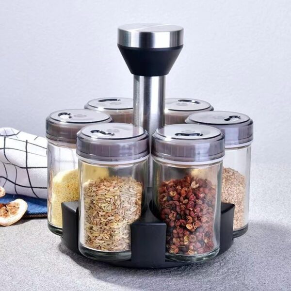 #JT 04-05 Rotating 6PC Spice Jar Set - Image 3