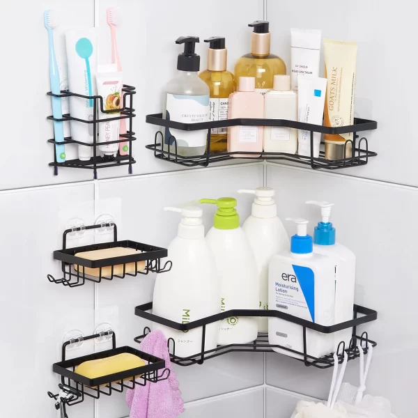 #JT 04-08 5PC Metal Shower Caddy Set