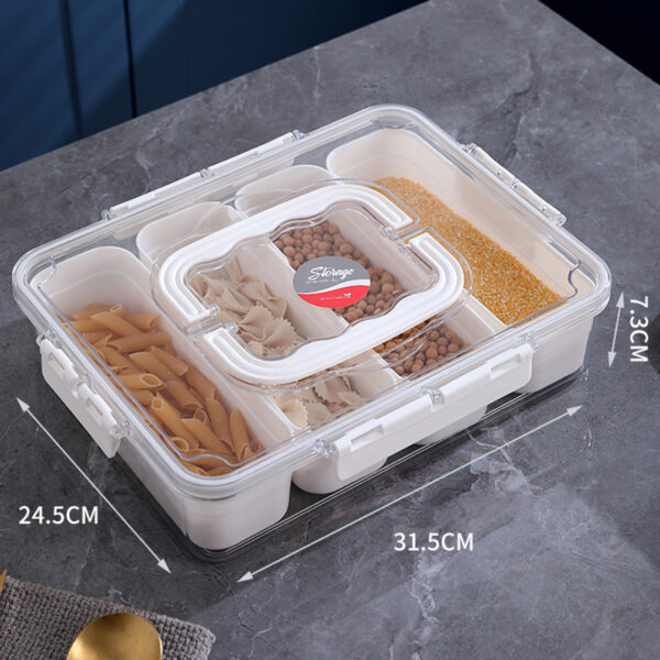 #JT 10-14 4 Divider Multi-Use Plastic Storage Container