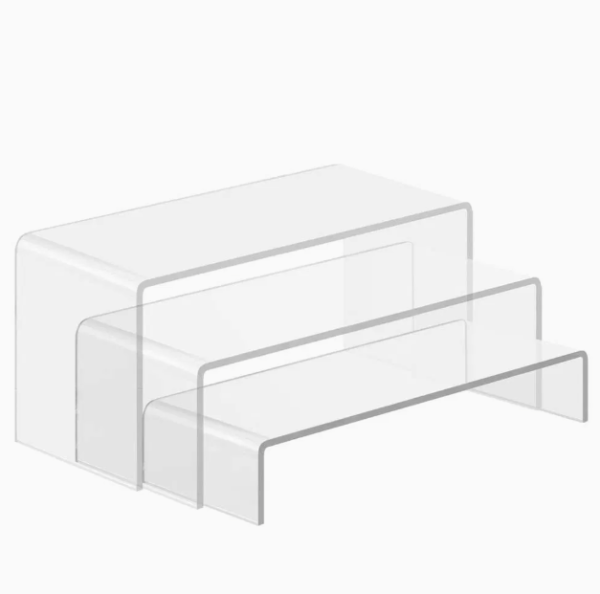 #QW01-71 Clear Acrylic 3PC Display Risers